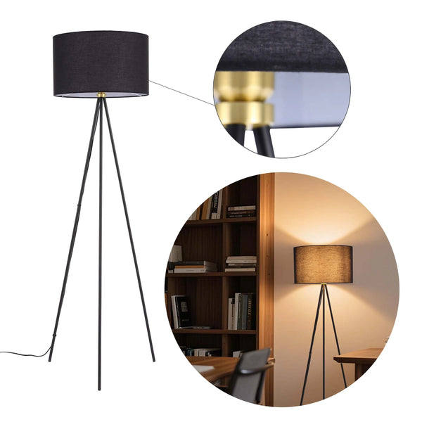 Tripod Floor Lamp – E27 Fitting, 1590mm Height