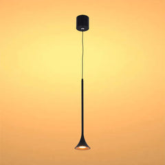 Trumpet LED Pendant Downlight 5W Warm White with Gold Interior