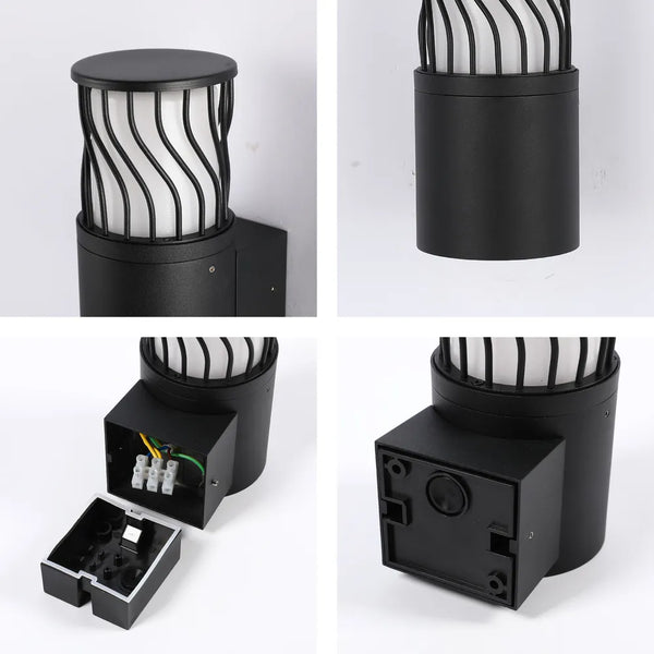 Twilight Wave LED Lantern Wall Light