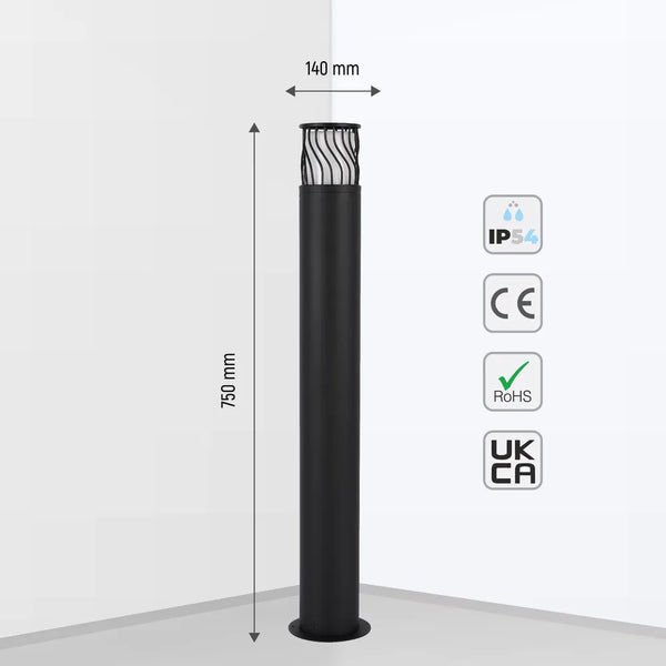 Twilight Wave LED Pathway Bollard Light