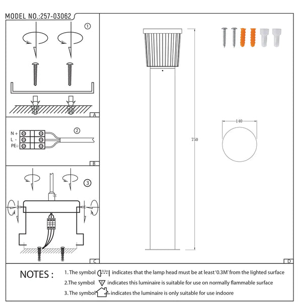 Twilight Wave LED Pathway Bollard Light