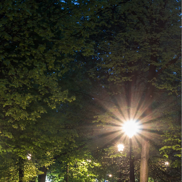UFO LED Pathway Garden Lamp Post Top Light 60W 3CCT