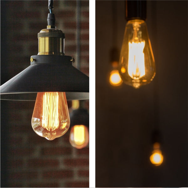 LED Dimmable Filament ST64 Edison Bulb B22 Bayonet Cap 6.5W Pack of 2