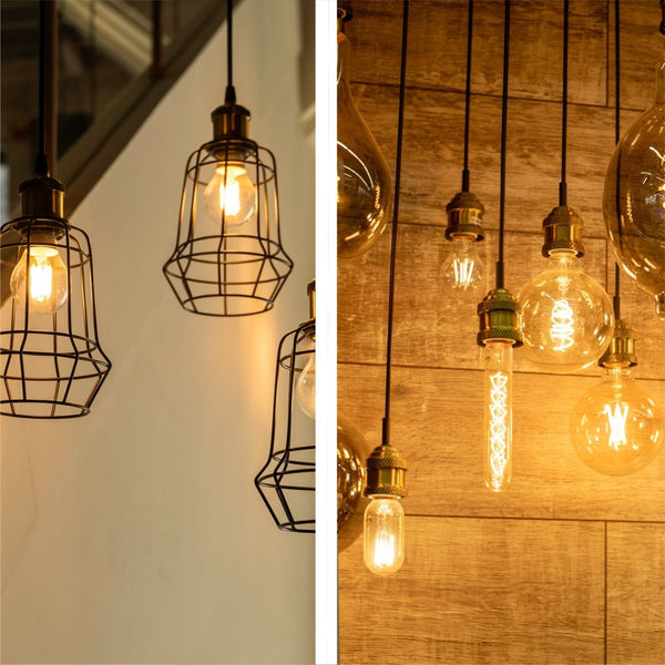 LED Filament G45 Golf Ball Bulb E27 Edison Screw Warm White 2400K