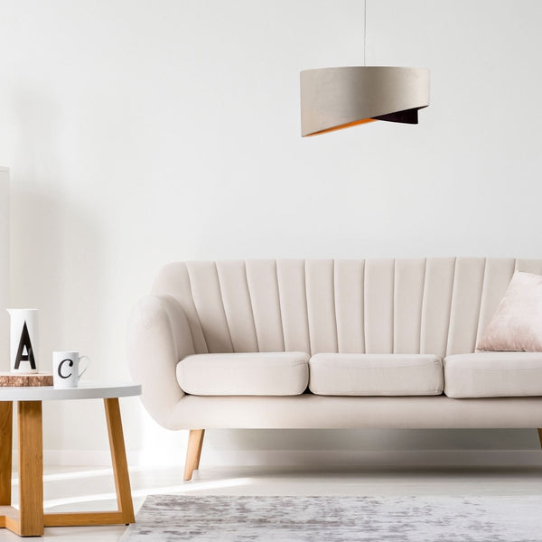 Double Fabric Shade Pendant Ceiling Light