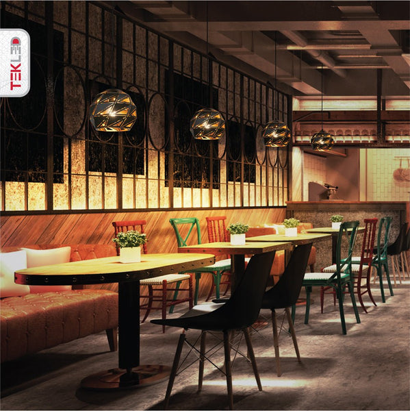 Malunga Metal Laser Cut Globe Pendant Ceiling Light E27