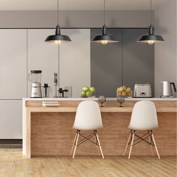 Step Industrial Caged Metal Ceiling Pendant Light E27 Fitting