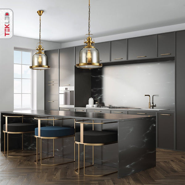 Riley Industrial Vintage Pendant Light Enclosed Pendant Light