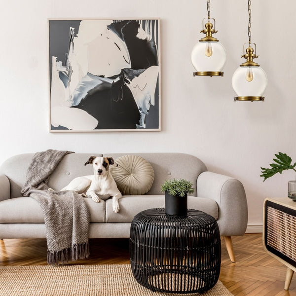 Riley Industrial Vintage Pendant Light Enclosed Pendant Light