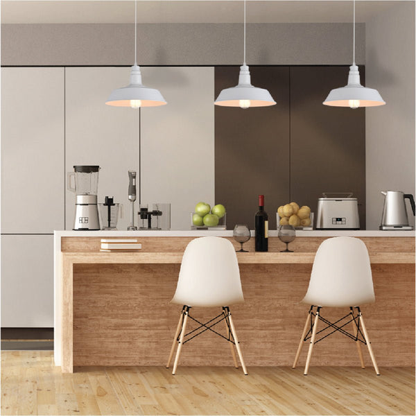 Step Industrial Caged Metal Ceiling Pendant Light E27 Fitting