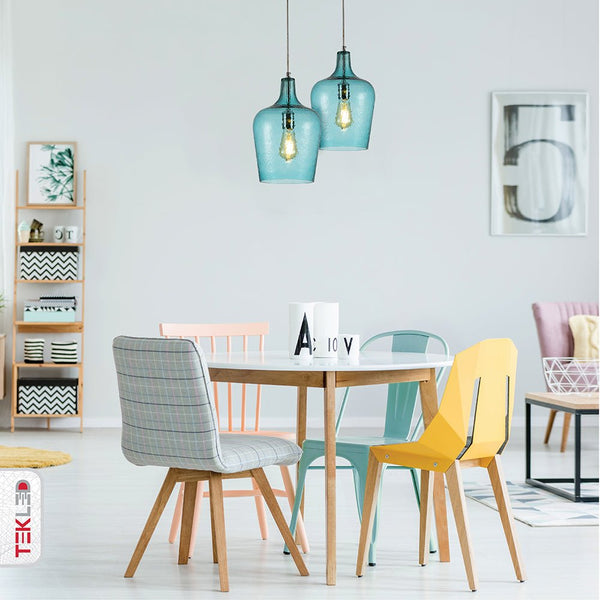 Vase Silhouette Textured Schoolhouse Pendant Ceiling Light