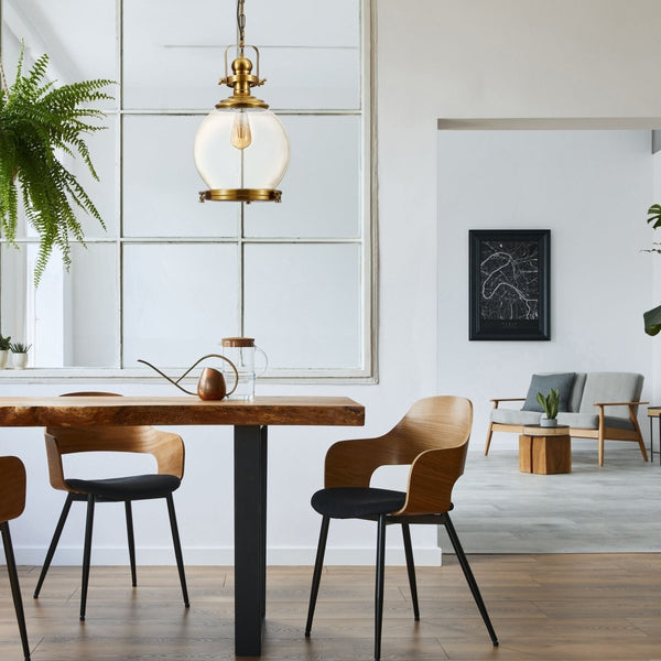 Riley Industrial Vintage Pendant Light Enclosed Pendant Light
