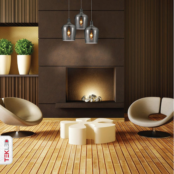 Vase Silhouette Textured Schoolhouse Pendant Ceiling Light