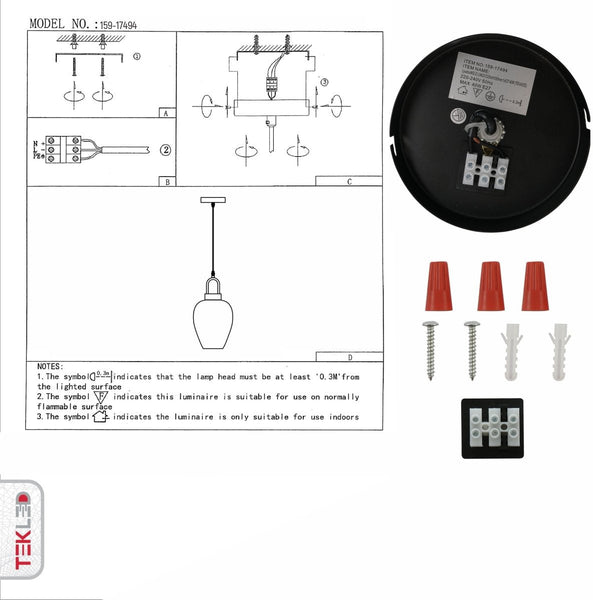 Miele Lungo Amber Glass Pendant Ceiling Light E27