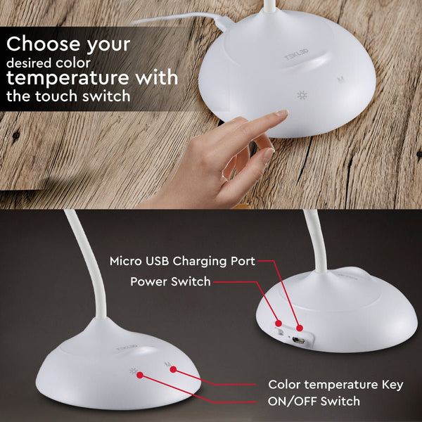 Ringo Rechargeable Desk Light 5 Dimmable and Colour Modes