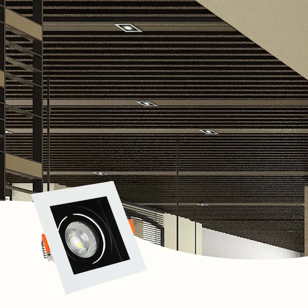 Valiant Tiltable Square GU10 Downlight