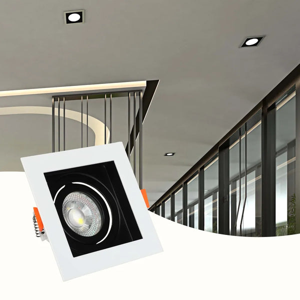 Valiant Tiltable Square GU10 Downlight