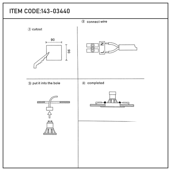 Valiant Tiltable Square GU10 Downlight