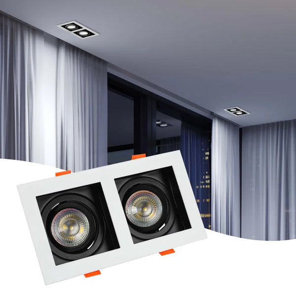Valiant Tiltable Square GU10 Downlight