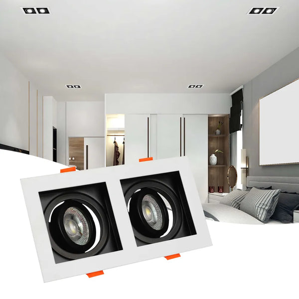 Valiant Tiltable Square GU10 Downlight