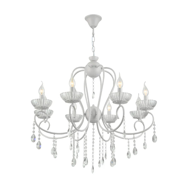 Versailles Elegance Crystal Swan Chandelier Ceiling Light