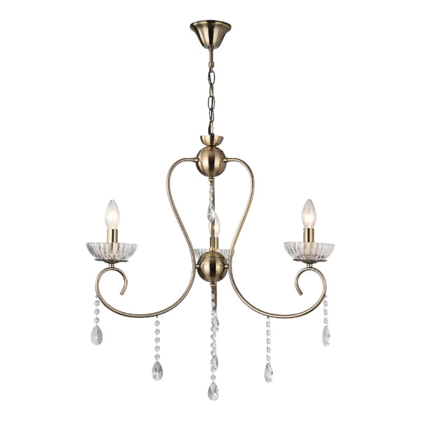 Versailles Elegance Crystal Swan Chandelier Ceiling Light