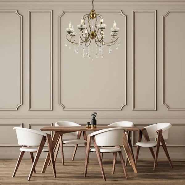 Versailles Elegance Crystal Swan Chandelier Ceiling Light