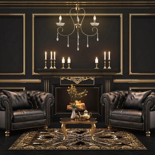 Versailles Elegance Crystal Swan Chandelier Ceiling Light