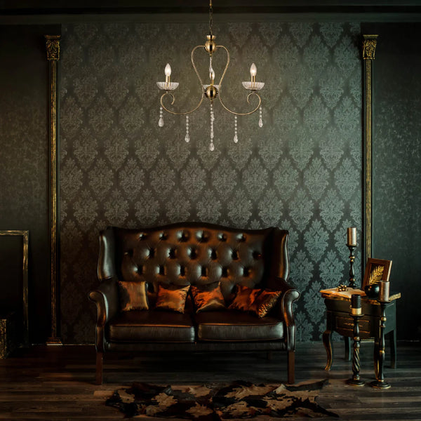 Versailles Elegance Crystal Swan Chandelier Ceiling Light