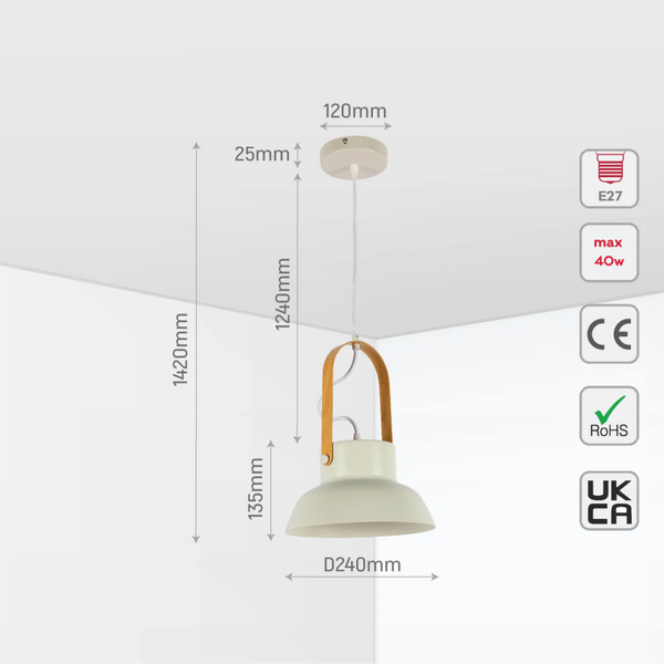 Versatile Narvik Nordic Cone Pendant Light