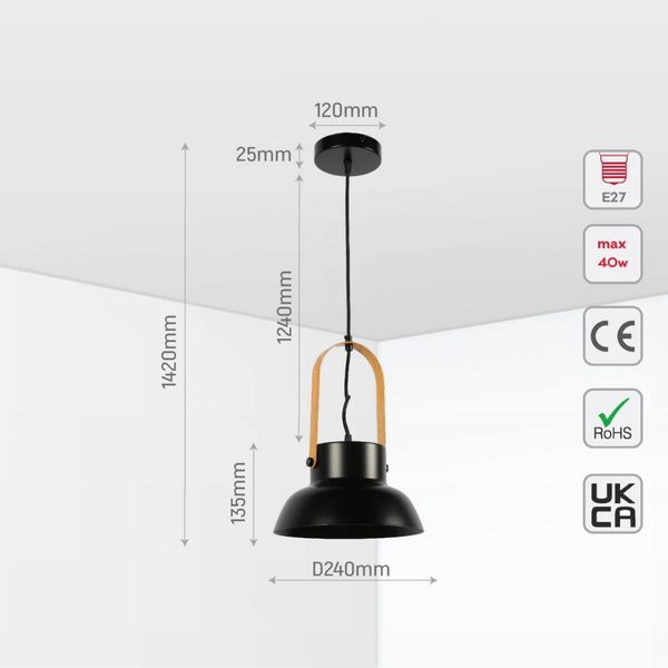 Versatile Narvik Nordic Cone Pendant Light