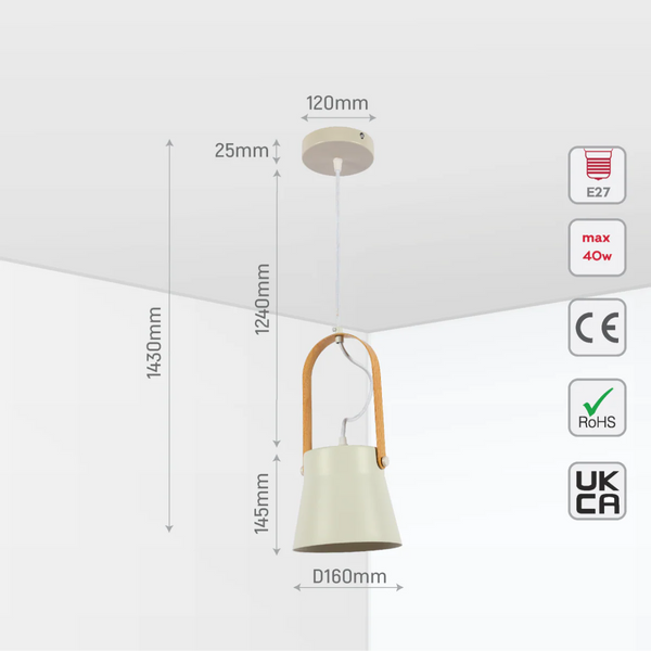 Versatile Narvik Nordic Cone Pendant Light