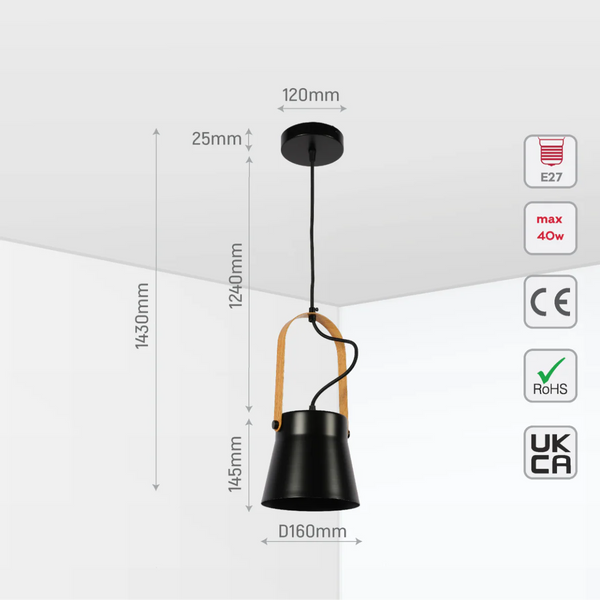 Versatile Narvik Nordic Cone Pendant Light