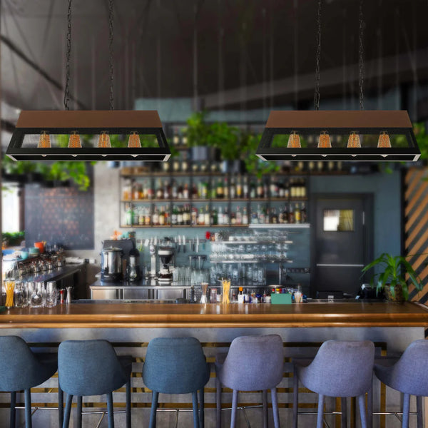 VersaTrend Island Chandelier | Mesh & Fence Dual Styles | Industrial-Modern Blend