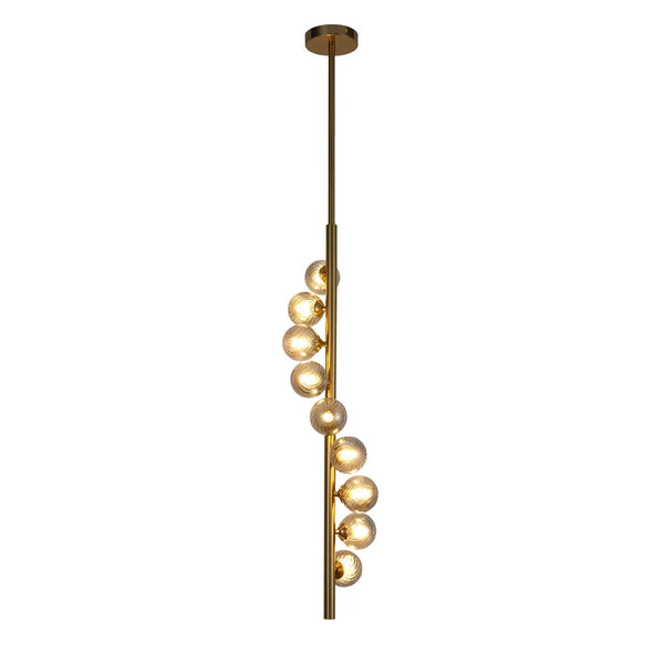 Vertica Ripple Spiral Pendant Light
