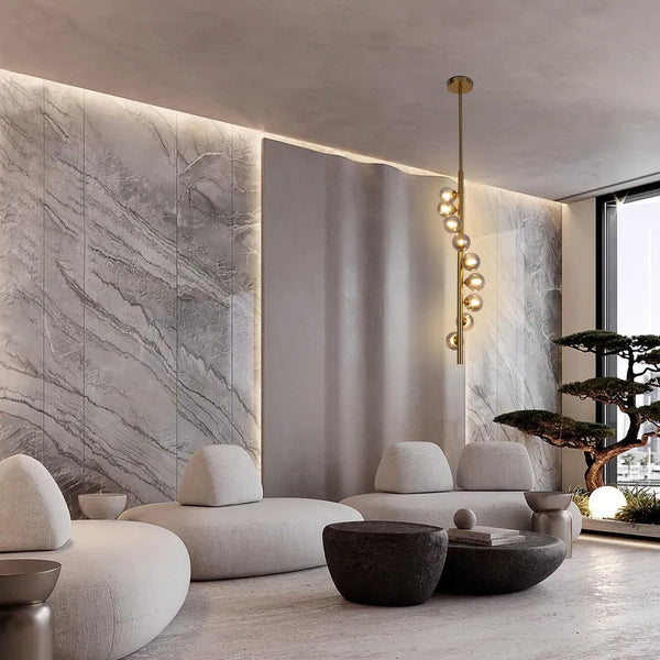 Vertica Ripple Spiral Pendant Light