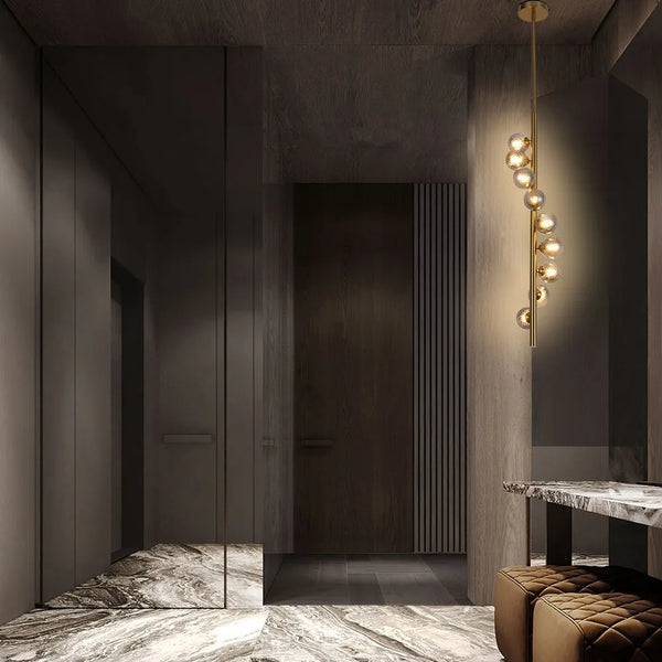Vertica Ripple Spiral Pendant Light
