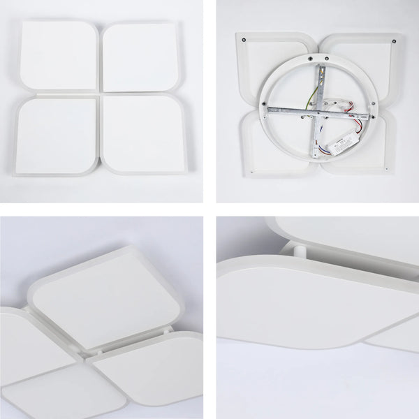 White LED Flush Mount Ceiling Light (Flower, Moon & Stars Designs)