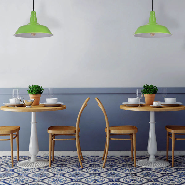 Step Industrial Caged Metal Ceiling Pendant Light E27 Fitting