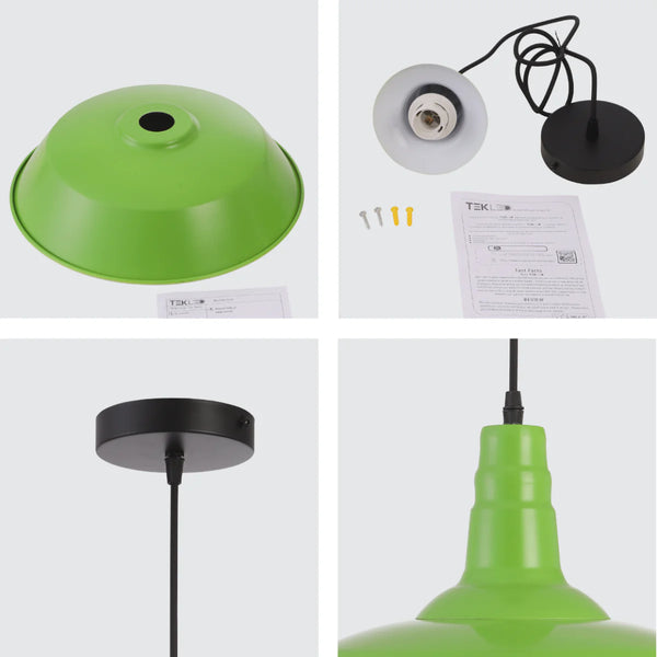 Step Industrial Caged Metal Ceiling Pendant Light E27 Fitting