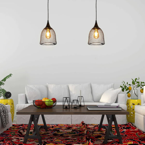 Wire Mesh Industrial Dome Pendant Ceiling Light E27