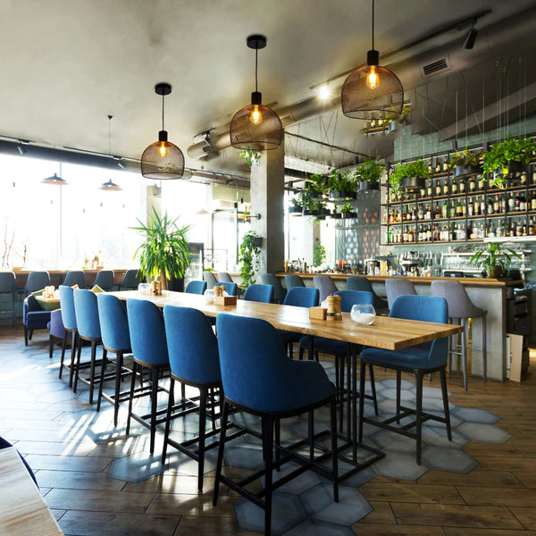 Wire Mesh Industrial Dome Pendant Ceiling Light E27