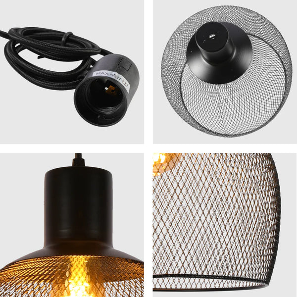 Wire Mesh Industrial Dome Pendant Ceiling Light E27