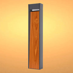 Wood-effect Outdoor Bollard Light