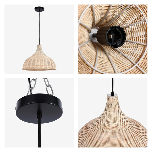 Woven Pendant Light Collection - Rope, Bamboo and Wood