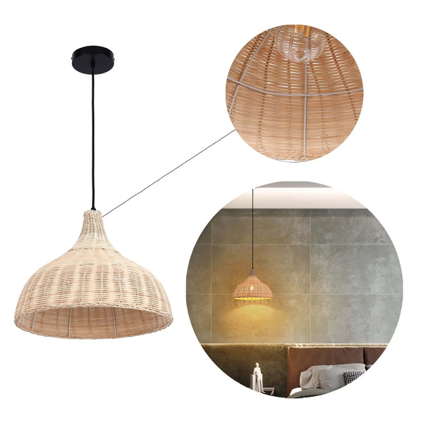 Woven Pendant Light Collection - Rope, Bamboo and Wood
