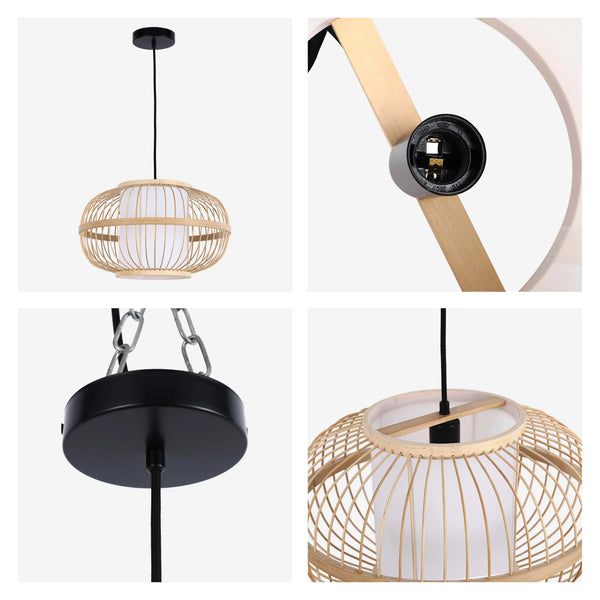 Woven Pendant Light Collection - Rope, Bamboo and Wood