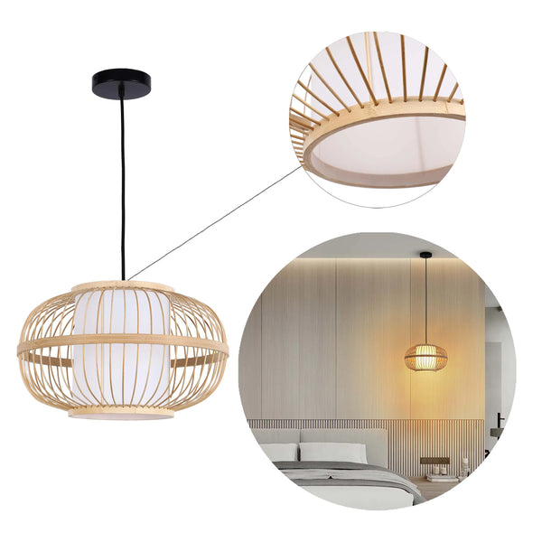 Woven Pendant Light Collection - Rope, Bamboo and Wood