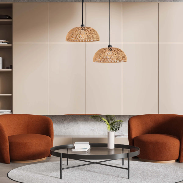 Woven Pendant Light Collection - Rope, Bamboo and Wood