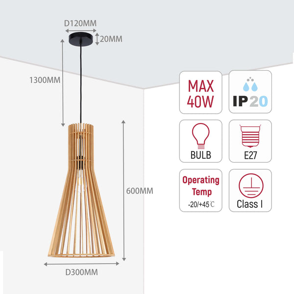 Woven Pendant Light Collection - Rope, Bamboo and Wood